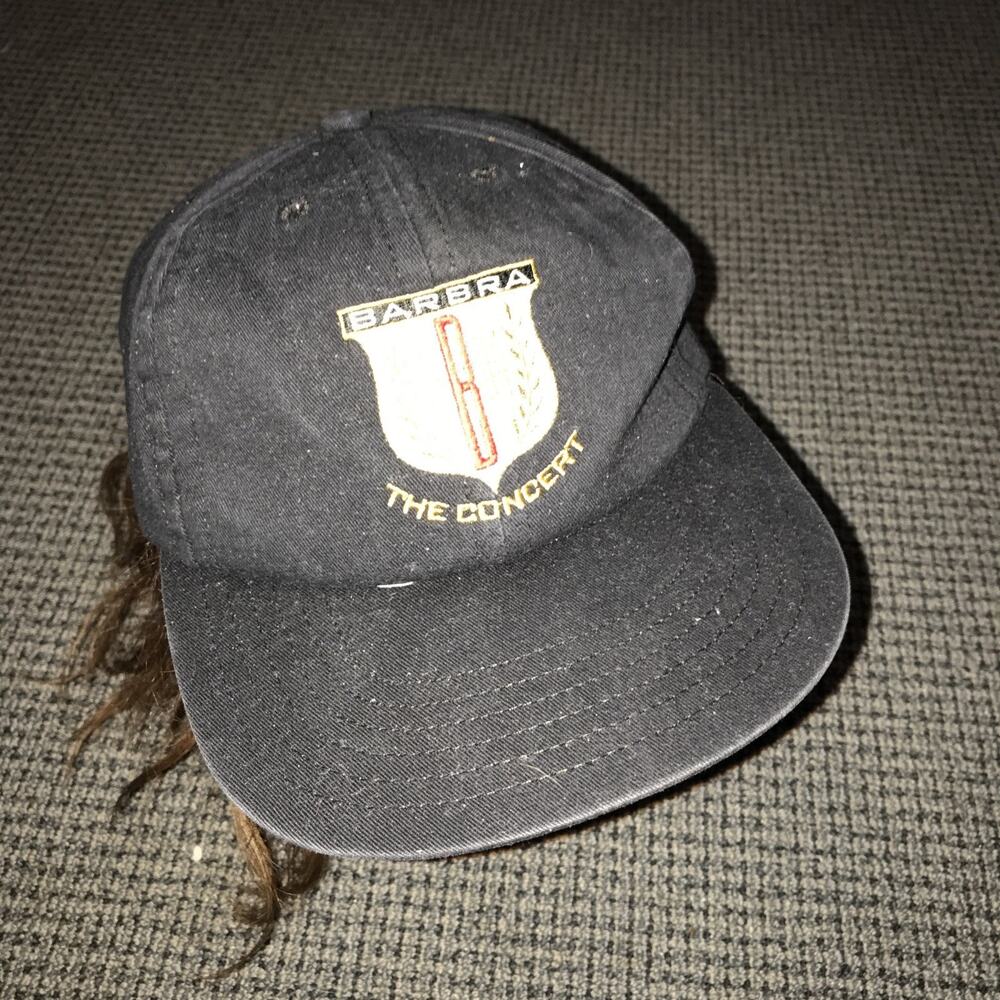 Barbra Streisand 1994 The Concert Black Baseball Cap Strapback Mens Adjustable